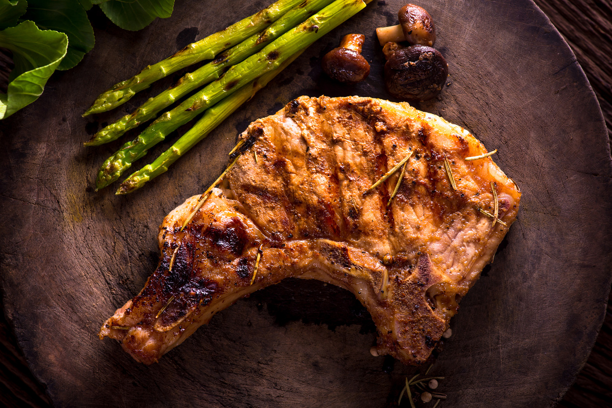 Grilled pork chops